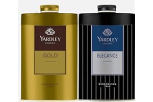 NM SELECT 1 x 100gm Yardley Elegance + 1 x 100gm Yardley Gold Perfumed Talcum Powder for Men