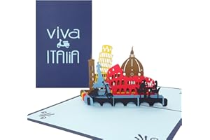 COLOGNE CARDS 3D Pop Up Karte ?Viva Italia? - Italien Urlaub Grußkarte, Italienkarte als Geburtstagskarte, Reisegutschein Italien, Geschenkgutschein, Glückwunschkarte PopUp, Gutschein Italien Rundreise, Klappkarte