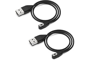 hafiuege 2 Pack Magnetic Charging Cable for Aftershokz Aeropex AS800, Shokz OpenRun/OpenRun Pro/Mini, OpenComm ASC100SG, for AfterShokz Bone Conduction Wireless Bluetooth Headphones Charger Cord