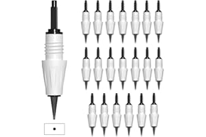 LAZZYBEAUTY 20 Pcs Agujas para Cartuchos de Agujas Desechables para Tatuajes Modelo L1, Repuesto Original para la Máquina de Tatuaje de Maquillaje Permanente Maquina para Tatuar Artmex V6 V8 V9 V11 (L1, 20 Pcs)