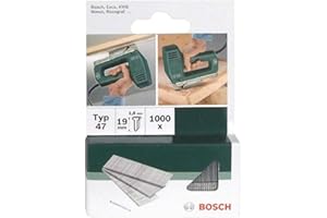 Bosch Accessories 2609255811 Set de 1000 clous d'agrafage Type 47 Longueur 23 Tête Largeur 1,8 mm Epaisseur 1,27