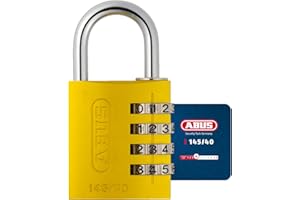 Abus 145/40_AMARILLO - Candado aluminio combinación 40mm 4 dígitos amarillo