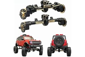 YFGXFXF Heavy Brass Weights Portal Axle for Axial 1/24 RC Crawler Portal Axial SCX24 90081 C10 Jeep Gladiator Ford Bronco Upgrade Parts