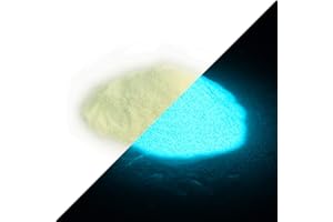 ‎LUMENTICS lumentics Nachleuchtender Glitter - Im Dunkeln leuchtender Glitzer. Feenstaub-Bastelglitzer mit Nachleuchtpigmenten. (50g, Hell/BlauGrün)