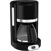 Moulinex Soleil FG380B Filter Coffee Maker 1.25 L Capacity up to 15 Cups, Water Level Control, Programmable Timer, Keep Warm