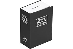 Lsaardth Diversion Safe Buchsafe mit Schlüsselschloss, Versteckter Safe Geheimbuch Safe Box Geldsparbox Wörterbuch Safe für versteckte Aufbewahrung Schmuck Bargeld