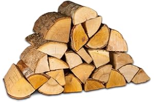 Logpile - Fire Pit Logs Birch Kiln Dried Hardwood (60kg) | Hot, Long Burning Firewood for Outdoor Fire pits, Camping Fires, Wood Burners, Fireplaces | Sustainably Sourced Firewood, Dry & Ready to Burn
