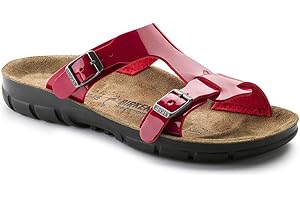 BIRKENSTOCK Classic Saragossa Birko-Flor, damskie sandały z paskiem na kostce, z obcasem klinowym