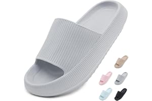 Yohoda Badeschuhe Damen Cozislides Original Slippers Herren Super Weich Wolken Hausschuhe rutschfeste Badelatschen Sommer Cloud Slides Dicke Sohle Badeschlappen Gr.36-47