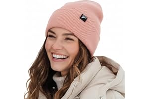 TOP-EX DryKnit™ Unisex Winter Beanie Hat for Men Women with Warm Fleece Lining, 100% Waterproof & Windproof for Rain, Snow, Cold Wet Weather