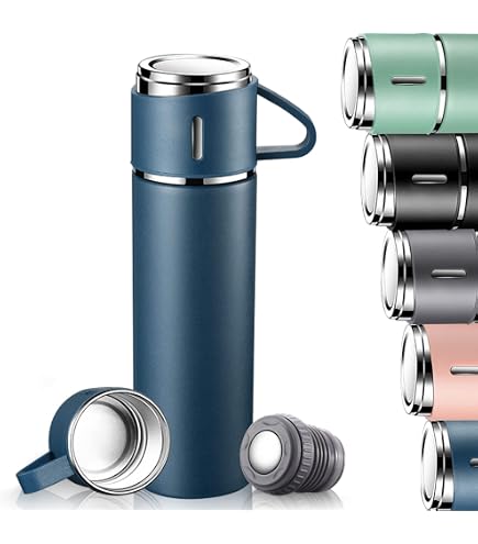 Mug Isotherme IRON FLASK 1.2L - Garde Froid 20h, Chaud 5h - Avec Paille Et Poignée - Sans BPA - Pour Voyage