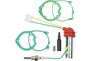 ‎MAXEARN MaxEarn 7 Stk 12V 2KW 5KW/8KW Standheizung Keramik Glühkerze Set, Keramik Pin Glühkerze Kit, Luft Diesel Parkheizung Reparatursatz mit Glühkerzen+4 Dichtung+Filter, für Auto LKW Boot Webasto Heizung