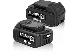 Powayup DCB184 18V 5.0Ah batería de Repuesto para Dewalt batería 18V DCB185 DCD785 DCF795 DCF885 DCF895 DCS380 DCS391 DCB184 DCB200 DCB183 Herramienta eléctrica sin Cable