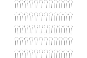 XIHIRCD 100pz Anelli di Salto in Filo di Nicromo ad Alta Temperatura, Ago ardente sospeso a Forma di R Ganci Flessibili in Argilla per Forno Ceramica Forniture di Vetro Fuso per Ciondolo Fai da Te