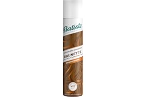 Batiste Dry Shampoo in Brunette with a Hint of Colour 200ml, No Rinse Spray to Refresh Hair in Between Washes, No White Residue for Brown Hair