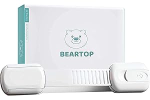 Beartop Baby Child Safety Drawer Lock - Secure Grip - Glue - Lock for Cupboards, Drawers and More