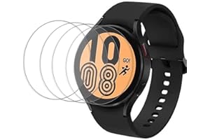 QIJIEFENCC Folia ochronna kompatybilna z Samsung Galaxy Watch 6/5/4 44 mm (4 sztuki), odporna na zarysowania folia ochronna, 44 mm / Garmin Fenix 6/6 PRO / Fenix 5 / Fenix 5 Plus