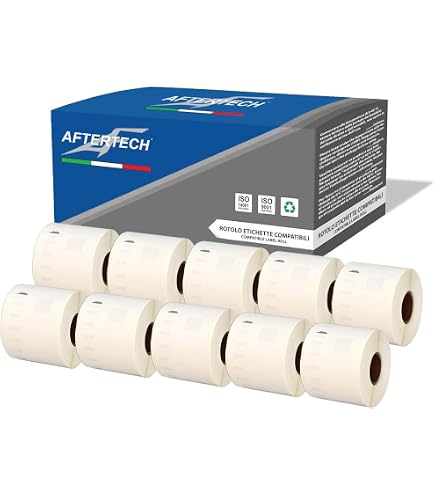 specmark Bobine d'étiquettes Compatible avec DYMO LW Compatible avec imprimantes d'étiquettes 450 400 330 320 310 4XL Duo Turbo Twin et Seiko SLP 99015 (54mm x 70mm) A 1 Rouleaux