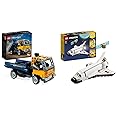 LEGO 42147 Technic Kipplaster Spielzeug, 2in1-Set mit Konstruktions-Modell und Bagger-Spielzeug & 31134 Creator 3in1 Spaceshu