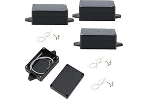 CYBGQP 4 Stück Abzweigdose Wasserdicht Kabelbox,Abzweigdose Klein,Abzweigdose Schwarz, Gehäuse Elektronik, Kunststoffgehäuse, Wasserdichte Box, Verteilerkasten Außen Wasserdicht für Elektrische Anschlussdose
