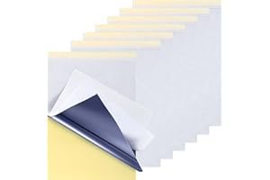 TOMOYUKI 50 Hojas Papel de Transferencia para Tatuajes, Papel de Plantilla de Tatuaje de 4 Capas, Papel de Calco de Transferencia de Plantilla Térmica de Tamaño A4, Papel de Matriz de Tatuaje de Carbono