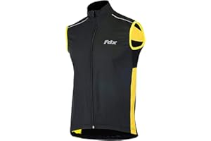 FDX Cycling Gilet Men’s - Lightweight, Breathable Sleeveless Reflective Biking Jacket - Windproof Vest for Running, MTB, Hiking, Gym, Riding - Water Resistant Bicycle Top Gear
