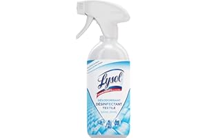 Lysol Spray Antibactérien 500 ml, Désinfectant du Linge Parfum Frais, Dépose une Brume Fraîche sur votre Linge, Parfume sans laver