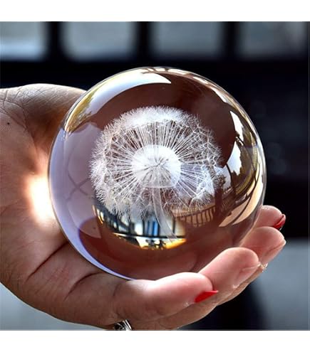 Ornalrist Sfera di cristallo con cavallo inciso in 3D da 2,36 pollici/6 cm, ornamento per la casa, statuetta da collezione decorativa con supporto, artigianato in vetro, regali a tema cavallo per