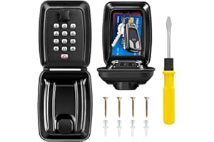 ‎ENONEO ENONEO Groß Schlüsseltresor mit 12-stelligem Zahlencode Außen wasserdichte Schlüsselsafe Wandmontage Schlüsselbox Robustes Schlüsselkasten Key Safe für Aussen Haus Garagen Schule Büro