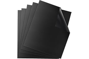 Tapis de Cuisson Barbecue, Feuilles de BBQ 50x40 cm, Set de 5 Grille BBQ Mats, Papier Barbecue ​Anti-Adhérent Réutilisable Nettoyable, Extérieur pour Fours Assistés/Charbon/Gaz/Grill électrique