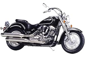 Tamiya Modellino Yamaha XV1600 Road Star, Scala 1:12, Colore Bianco/Nero