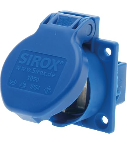 Alloggiamento AP per prese da incasso con flangia 50 x 50 mm, colore blu