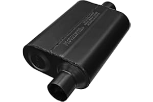 Flowmaster 942446 Super 44 Muffler - 2.25 Offset IN / 2.25 Center OUT - Aggressive Sound, Black