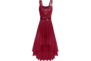 IBTOM CASTLE Vestido de Danza Ballet Mujer Broche de Lentejuelas Maillot Patinaje Artistico Ballet Lírica Contempornánea Praise Danza Vestido de Fiesta Cola de Golondrina Maillot de Danza