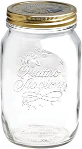 Bormioli Quattro Stagioni - Lot De Bocaux En Verre De Formes Et Tailles Variées - Avec 2 Couvercles 70 Mm