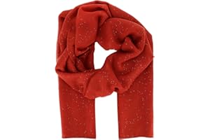 moonbow Foulard Femme Paillettes 100% Viscose - Grand Foulard Long et Rectangulaire 180cm x 90cm - Foulard Original Chic Coloré et Pailleté Moderne et Tendance - Etole pour Mariage