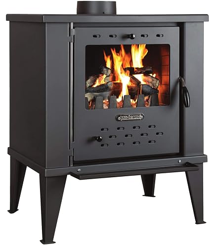 Sannover Holzofen Dita – 11,8 KW Kaminofen Für Holzscheite, 52 Cm, Mit Sichtfenster & EcoDesign