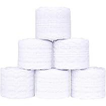 Ruban Dentelle Vintage - 5 Rouleaux Blanc 50m Total | Pour Mariage, DIY, Décoration