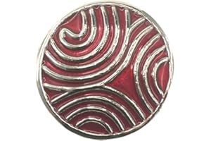 ‎CREATIVE-BEADS Creative-Beads Click-it Button, Charm, Druckknopf, Welle 18mm, f. Armbänder, Gürtel etc., rot