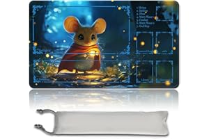 MTG Spielmatte MTG PlayMat -60cm x 35cm, Originalkunst, rutschfeste TCG Spielmatte mit Gummiboden und genähten Kanten, Commander TCG Rollbar & Faltbare Kartenmatte (with Zone,mtg48-1)