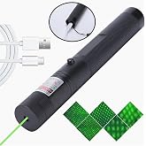 HASUBA Yeşil Lazer Pointer, Pilli Anahtar Emniyetli, Y&uuml;ksek G&uuml;&ccedil;l&uuml; Lazer İşaretleme, USB Şarjlı
