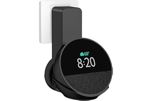 ZUOLACO Wandhalterung für Echo Spot (2024 Release), Halterung für Echo Spot, Keine Schrauben oder Bohrungen erforderlich, platzsparendes Spot Zubehör mit Kabel versteckte Lagerung (WL803), Schwarz