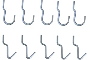 Simon Rack Surtido de Ganchos de Tablero Perforado, 10 unidades, Galvanizados