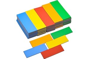 MIN CI 75 tiras magnéticas para escribir, 60 x 20 x 1,5 mm, pegatinas magnéticas para pizarra blanca, multicolor, borrable, cinta magnética para frigorífico, bloc de notas, etiquetado de estanterías