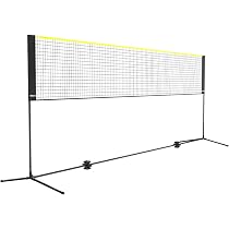 Rete Da Badminton 310/420 Cm Portatile E Regolabile in Altezza