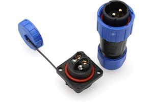 HangTon TY20 2 Pin 25A Aviación Impermeable Conector de alimentación, Macho Hembra Enchufe zócalo, Tornillo de cableado para la energía Solar al Aire Libre del Dispositivo de Camiones