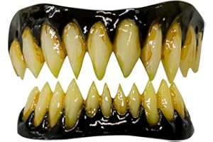Horror-Shop Special FX Veneers Black Pennywise Zähne für Halloween