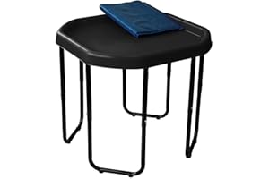 SIMPAHOME Children's Plastic Sand & Water Mixing Play Tray - BLACK - 70cm x 70cm with 3 Tier Height Adjustable Stand and Protective Cover Sheet.