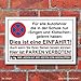 Produktbild (2202) Schild Parkverbot, Halteverbot, Einfahrt, singen 3 mm Alu-Verbund (300 x 200 mm)