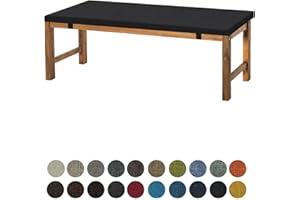 Aselbia Bankauflage Bankkissen Stuhlkissen 150 X 35 X 5CM，Waschbar Abnehmbarem Gartenbankauflage Bankpolster Bequeme rutschfeste Sitzkissen für Gartenmöbel/Schaukel/Terrasse/Drinnen,Schwarz